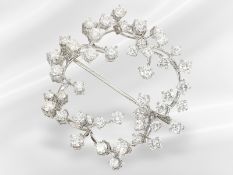 Brosche: feine vintage Brillantbrosche, ca. 2,5ct in feiner Qualität