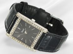 Armbanduhr: seltene, weißgoldene Diamant-Damenuhr aus dem Hause Piaget, Ref: H 9125
