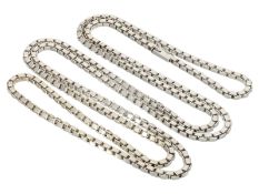 Kette: besonders lange vintage Weißgoldkette