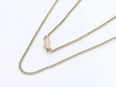 Kette/Collier: alte/antike Goldkette