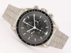 Armbanduhr: Omega Speedmaster Chronograph, Co-Axial Chronometer , Ref. STZ013331, Kal. 3861, ca. 202