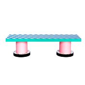 Sitzbank Superbench Blue Stripes - Hello Again, Seletti