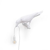 Wandleuchte Bird White Looking Left - Marcantonio Malerba, Seletti