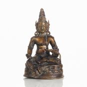 Bronze Jambhala-Buddha Figur