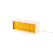 Wand-/Tischleuchte Lighthink Box Smile  - Badini Createam, Seletti