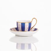 Art-déco-Mokkatasse mit Untertasse - Ernst Böhm, KPM Berlin um 1925