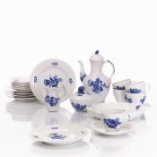 21-teiliges Kaffeeservice für 5 Personen - Blaue Blume, Kopenhagen 1961-1964