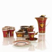 21-teiliges Kaffeeservice für 6 Personen - Versace: Medusa, Rosenthal AG, Selb Ende 20. Jahrhundert