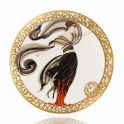 Zierteller mit Art-déco-Motiv 