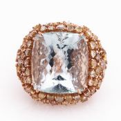 Aquamarin-Diamantring