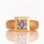 Moderner Aquamarinring