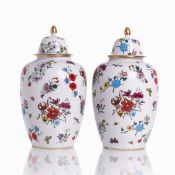 Paar Deckelvasen - Gucci x Bernardaud Limoges, 1970er Jahre