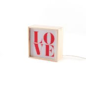 Wand-/Tischleuchte Lighthink Box Love - Badini Createam, Seletti