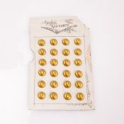 Pafoé Nouveau - 24 goldfarbene Knöpfe