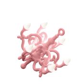 Bodenleuchte Fallen Chandelier M Pink - Studio Job, Qeeboo