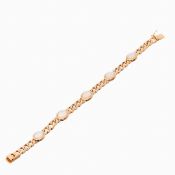 Panzerarmband mit Opal-Cabochons
