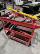 3 Tier Rolling Cart With Large C-Clamps Level & Others