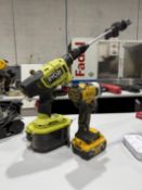 Dewalt 20V Cordless Impact Wrench (No Battery Charger) Ryobi One HP E2 Clean Sprayer (No Charger)
