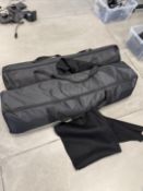 (2) Photo Booth Black Backdrops