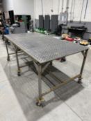 Heavy Duty Rolling Welding Table 96" x 48" x 37"
