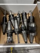 (9) CAT 40 Tool Holders, Haas & Maritool, Jacob Style, ER-32, Boring Bar & Shell Mill Holders