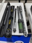 (4) Various Torque Wrenches E Tork 20-100 lbs ft, Husky & Unknown Lexivon