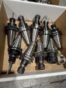 (9) CAT 40 Tool Holders, Haas & Maritool, ER-16 & ER32 Holders