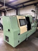 1990 Mori Seiki SL-25B Long Bed CNC Lathe, Voltage 220 Volts, Fanuc MF-T4 Control, Chip Conveyor