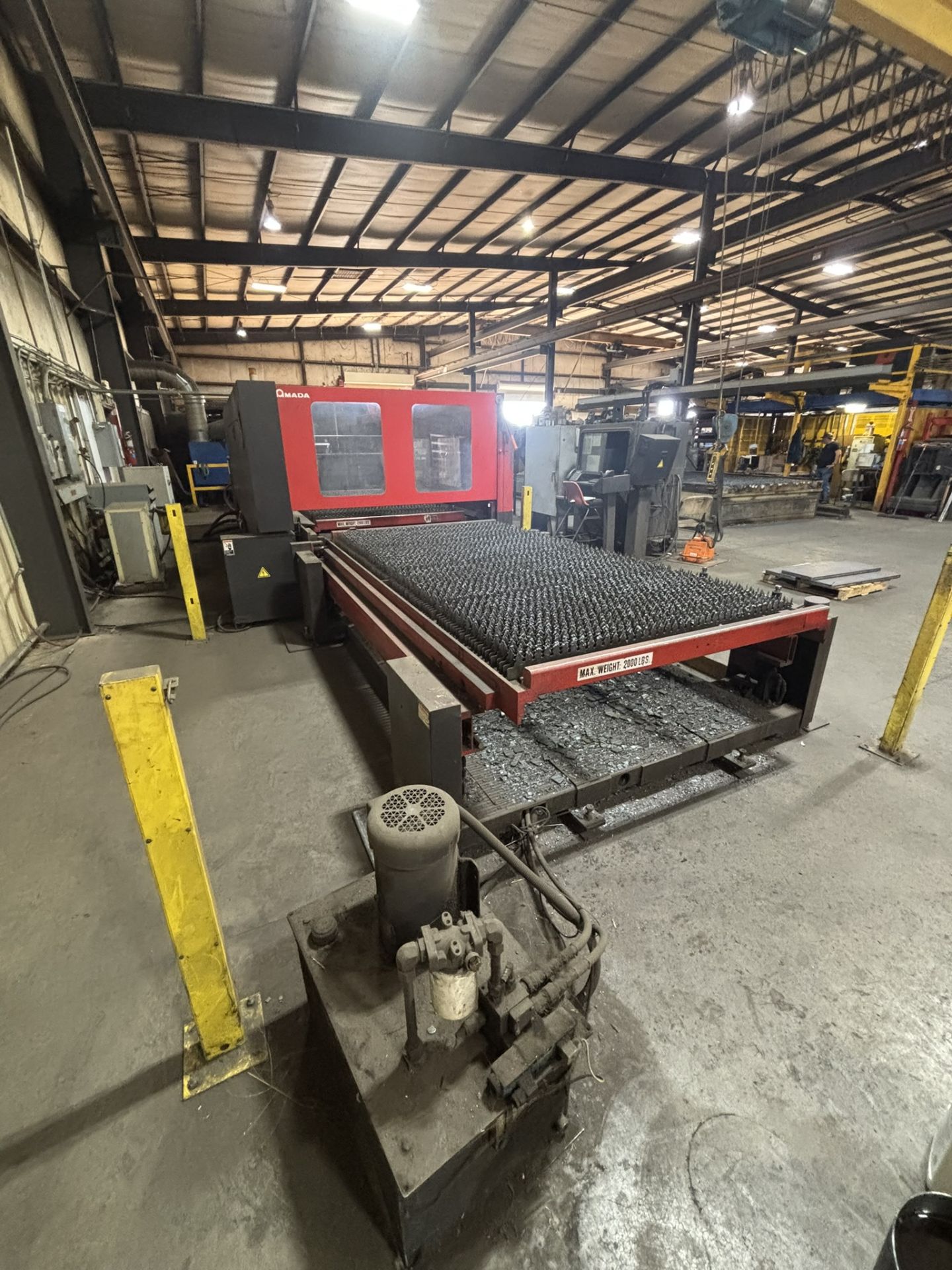 2006 Amada F03015NT CO2 Laser, 4,000w Resonator, 52,760 hours, with Chiller, Shuttle Table - Image 13 of 17