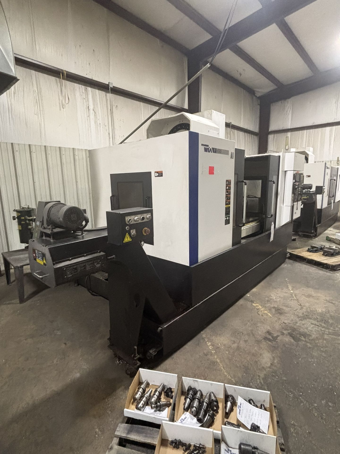 2015 Hyundai F650 Vertical CNC Mill 3 Axis +1 Indexer, Travels 55" x 26" x 25" S/N G3686-1161, - Image 3 of 6