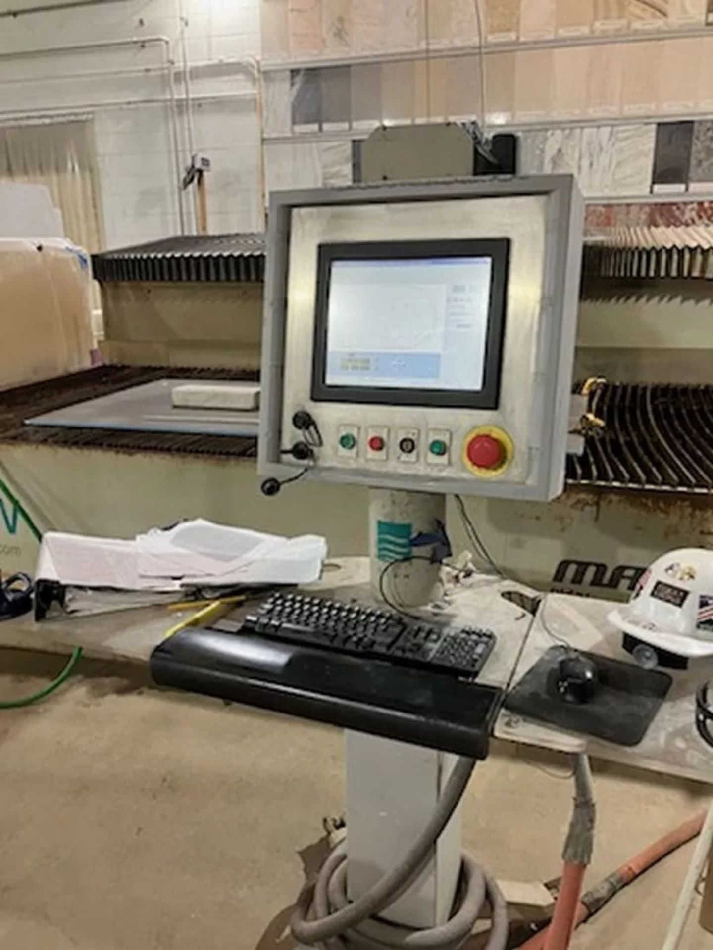 2010 Flow Mach 3 612, 6′ x 12′ CNC Waterjet, Table Width 6', Table Length 12', Control Flow PC - Image 4 of 6
