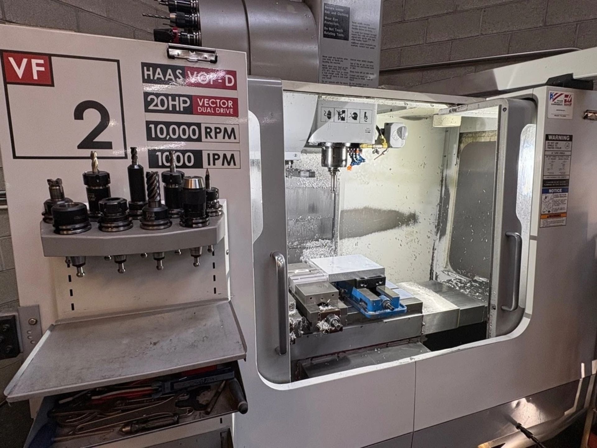 2005 Haas VF-2D, CNC Vertical Machining Center, X-Axis Travel 30", Y-Axis Travel 16", Z-Axis - Image 2 of 3