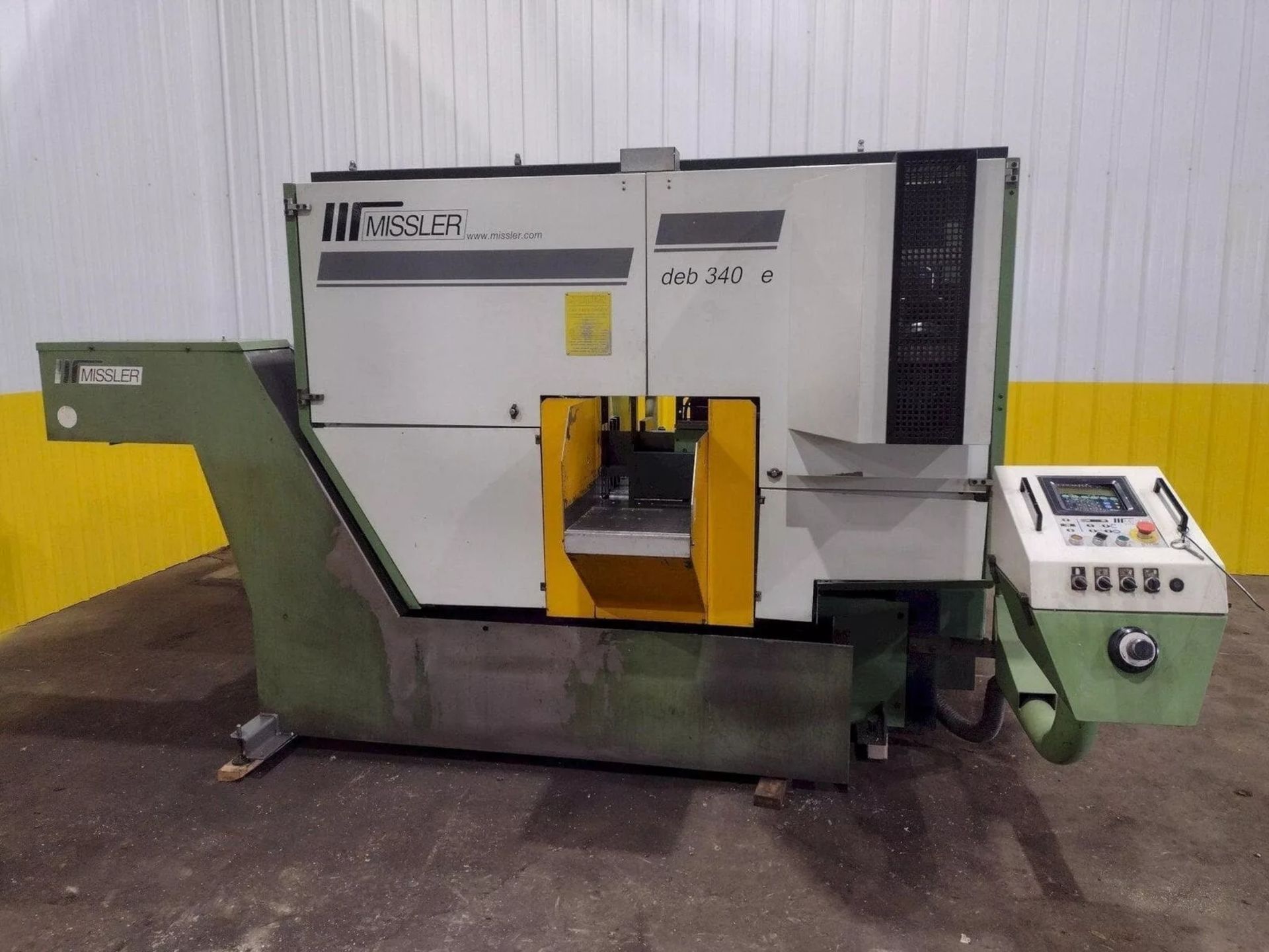 2000 Missler DEB 340 CE, Automatic Horizontal Bandsaw, Cutting Capacity 13.4" X 13.4" (340 X 340mm),