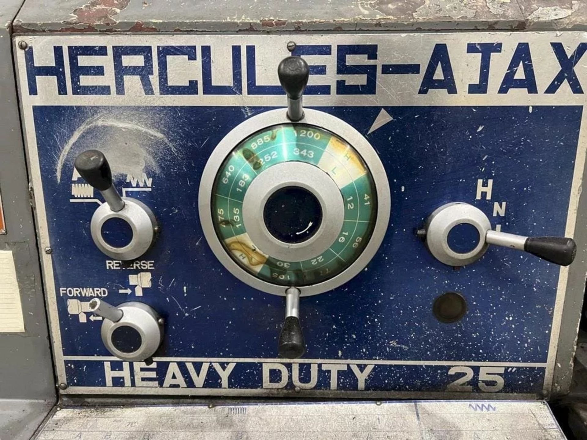 1979 Hercules AJAX HR2000, #25 Heavy Duty Gap Bed Engine Lathe, Type #25 Heavy Duty, Spindle - Image 13 of 16