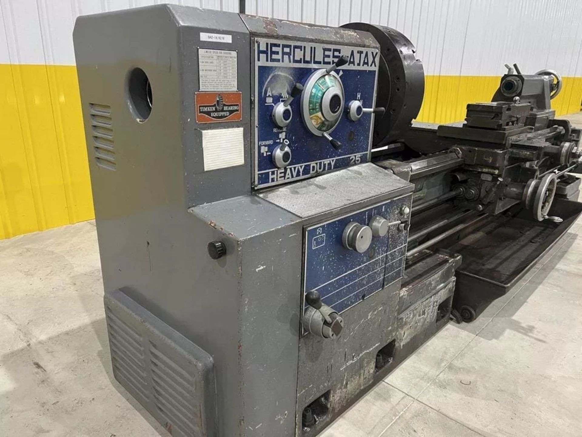 1979 Hercules AJAX HR2000, #25 Heavy Duty Gap Bed Engine Lathe, Type #25 Heavy Duty, Spindle - Image 3 of 16