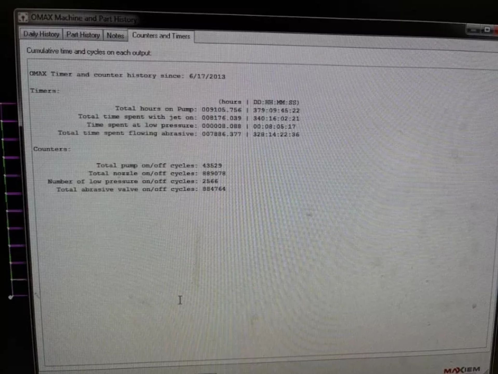 2013 Omax Maxiem 1530, 5.2′ x 10.1′ CNC Waterjet, Table Width 5.2', Table Length 10.1' - Image 7 of 7