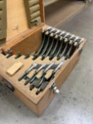 Mitutoyo OD Micrometer Set 0-1", 1-2", 2-3", 3-4", 4-5", 5-6", 6-7", 7-8", 8-9", 9-10", 10-11", 11-