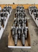 (25) CAT 50 Tecnara Long Shank ER-16 & ER-20 Tool Holders