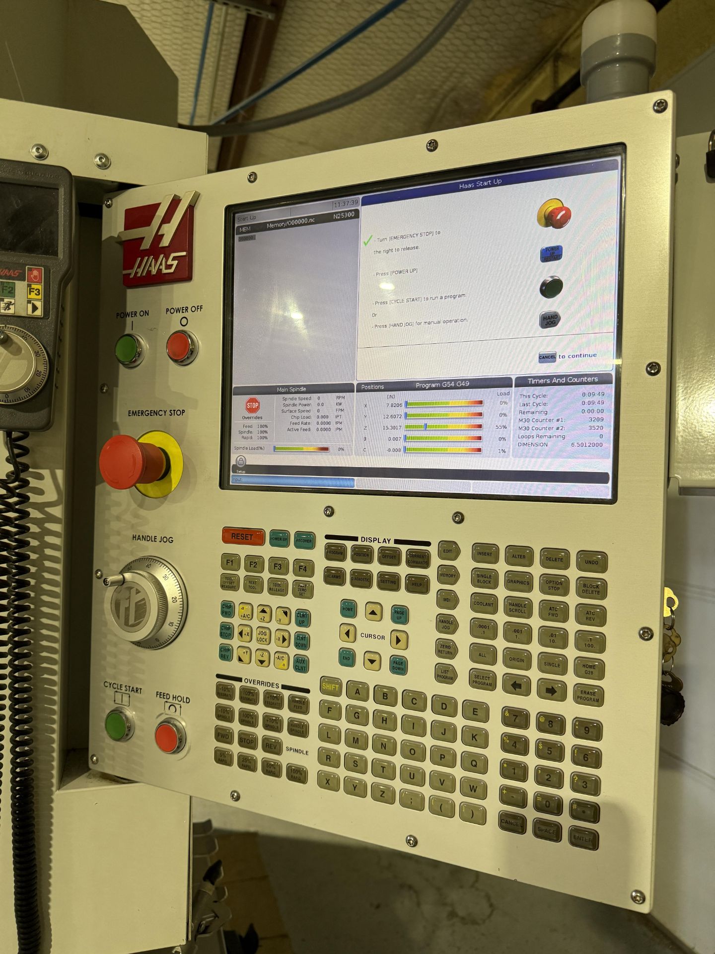 2019 Haas UMC 750SS, 5-Axis Vertical Machining Center, Haas Control, USB, Remote Jog, P-Cool, - Image 7 of 33