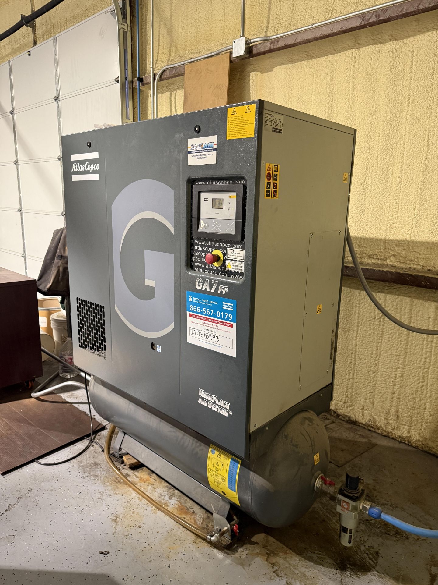 2019 Atlas Copco GA7FF Workplace Air System - Image 2 of 9