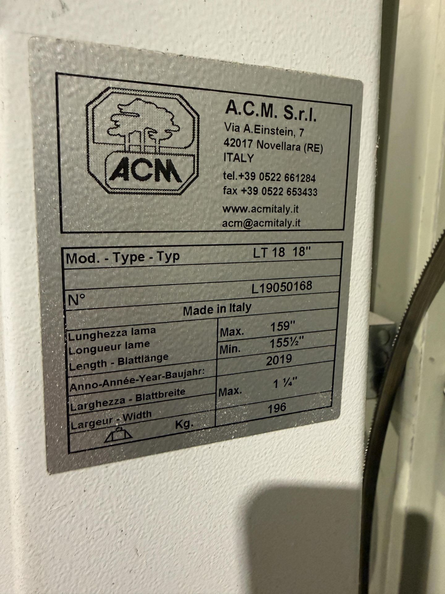 2019 Laguna 18 Vertical Bandsaw Model LT18 - Image 2 of 11