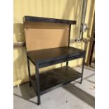 Multipurpose Workbench With Lighting & Outlet Drawer, 2 Tier
