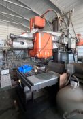 Carton Acra Radial Drill, 15" Stroke, 48" Swing, 36" X 52" Table, Spindle Taper MT#5