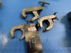 (3) Kant Twist 2-1/2D Clamps & (1) 3D Clamp