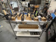 (23) CT 40 Tool Holders, with 18" x 48" Rolling Metro Cart