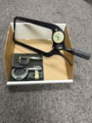 Mitutoyo 1"-2" Micrometer, 0"-1" Micrometer (brand unknown)
