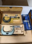 Mitutoyo #112-177 0"-1" Micrometer, Chuan 1"-2" Micrometer & 2"-3" Micrometer