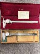 (2) Mitutoyo 12" Dial Calipers