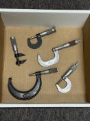 Brown & Sharpe 1"-2" Micrometer, Mitutoyo 0"-1" Micrometer, Brown & Sharpe 0"-1" Micrometer
