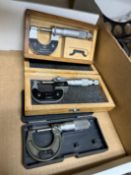 Cen-Tech 0"-1" Micrometer, FWP 0"-1" Micrometer & Mitutoyo 0"-1" Micrometer